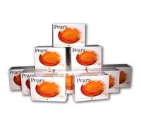 Pears Soap - Pure & Gentle with Glycerin & Natural Oils. Authentic Transparent Amber Care Soap - Set of 12bars, 125g each (Pack of 12)