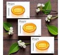 Pears Transparent Bar Soap 125g (Pack of 3) | Soft, Moisturising Glycerin Cleanser for Sensitive Skin