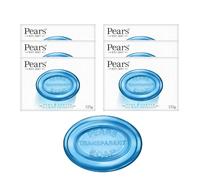 Pears Transparent Blue Soap 125g- 6xPack- Glycerin Bars- Fresh Fragrance & Gentle Formula- Ideal for Sensitive Skin- Daily Face & Body Wash- Trusted by Families- Dermatologically Tested- Cruelty Free