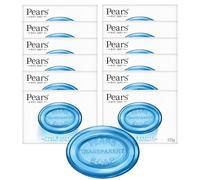 Pears Transparent Soap 125g Pack of 12 - Pure & Gentle Cleansing Bath Soap with Refreshing Mint Extracts, Dermatologically Tested, Mild Formula for Soft, Smooth & Healthy Looking Skin