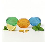 Pears Transparent Soap Bar Set of 3 - Natural Soap Bar with Essential Oil, Lemon Flower & Mint Extracts - Moisturising Hand Soap Bar for Sensitive Skin - 125g Each (375g Total)