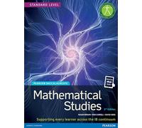 Pearson Baccalaureate Mathematical Studies 2nd edition print and ebook bundle for the IB Diploma: Industrial Ecology (Pearson International Baccalaureate Diploma: International Editions)