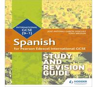 Pearson Edexcel International GCSE Spanish Study and Revision Guide Book Tony Weston Multi One Size