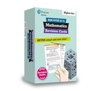 Pearson REVISE AQA GCSE Maths (Higher): Revision Cards incl. online revision, quizzes and videos - for 2025 and 2026 exams: (Pearson Revise)