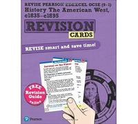 Pearson REVISE Edexcel GCSE History American West: Revision Cards incl. online revision and quizzes - for 2025 and 2026 exams: (Pearson Revise)
