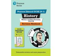Pearson REVISE Edexcel GCSE History Weimar and Nazi Germany: Revision Notebook - for 2025 and 2026 exams: (Pearson Revise)