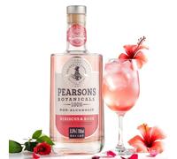 Pearsons Botanicals Hibiscus & Rose Gin Alternative | Award-Winning Non Alcoholic Spirits | Premium Non Alcoholic Drinks by Spirits of Virtue (700ml)