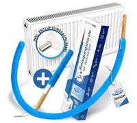 PEARWAY Set of 2 Heating Brushes with Bleed Key I Ideal Preparation for the Heating Season I Radiator Brush Long I Radiator Cleaning Brush Heating Cleaning Brush I Clean Radiator