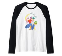 Peas On Earth - Funny Vegan Plant Based Peace Pun Raglan Baseball Tee
