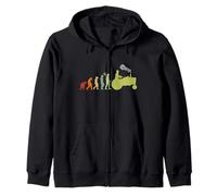 Peasants shirt evolutions farms farmers agriculture farming Zip Hoodie