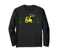 Peasants shirt heartbeat farms farmers agriculture farming Long Sleeve T-Shirt