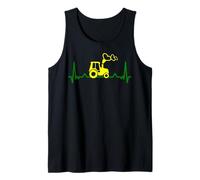 Peasants shirt heartbeat farms farmers agriculture farming Tank Top