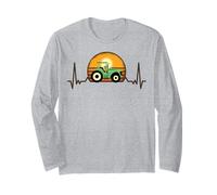 Peasants shirt sunset farms farmers agriculture farming Long Sleeve T-Shirt
