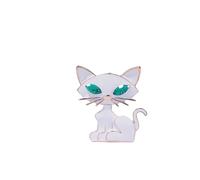 Peasimy Cute Cartoon Cat Brooch Adorable Fun Enamel Animal Kitten Pin for Women Party Jewelry for Jackets Bags hats, L, Metal, no gemstone