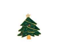 Peasimy Cute Santa Claus Snowman Christmas Tree Wreath Bell Brooch Festive Holiday Lapel Pin for Jackets, Coat, Hats, Bags, L, Metal, no gemstone