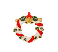 Peasimy Cute Santa Claus Snowman Christmas Tree Wreath Bell Brooch Festive Holiday Lapel Pin for Jackets, Coat, Hats, Bags, L, Metal, no gemstone