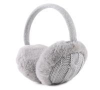 Peasst Knit Kids Ear Muffs Plush Toddler Earmuffs Winter Ear Cover Unisex | 3-18Y, Large Ear Warmers, Full Ear Coverage, Stretchy Knitted Band, School & Outdoor, Ski, Snow Play