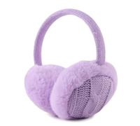 Peasst Knit Kids Ear Muffs Plush Toddler Earmuffs Winter Ear Cover Unisex | 3-18Y, Large Ear Warmers, Full Ear Coverage, Stretchy Knitted Band, School & Outdoor, Ski, Snow Play