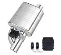 peastorm Valvetronic 2.5 Inch Electric Exhaust System Valve Kit with Cat Back Muffler