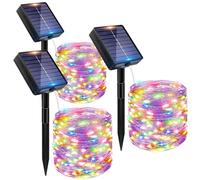 Peasur 3 Pack Solar Lights Outdoor Garden String, Total 36M/118FT 360 LED Solar Fairy Lights Outdoor Waterproof IP65, 8 Modes Copper Wire Solar Tree Lights for Yard Patio Party Christmas, Multi-colour