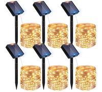Peasur 6 Pack Solar Lights Outdoor Garden String, Total 72M/236FT 720 LED Solar Fairy Lights Outdoor Waterproof IP65, 8 Modes Copper Wire Solar Tree Lights for Yard Patio Party Christmas, Warm White