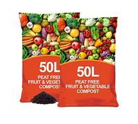 Peat Free Nutrient Rich Fruit & Vegetable Compost - 100L