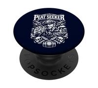 Peat Seeker Man with Flat Cap and Whisky PopSockets Adhesive PopGrip