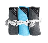 Peaty's 100% Bamboo Bicycle / Bike Cleaning Cloths - 3 Pack (2 Grey, 1 Blue)