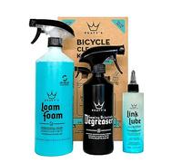 Peaty's Bicycle Cleaning Kit - Wash, Degrease & Lubricate - Essentials For Bike Maintenance & Care - Biodegradable Foaming Cleaner, Drivetrain Degreaser & Chain Lubricant - Carbon MTB Road E-Bike Safe