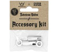Peatys Chris King (MK2) Tubeless Valves Accessory Kit Silver