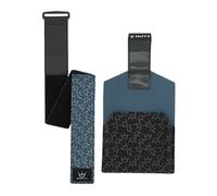 Peaty's Holdfast Trail Tool Wrap - Super Secure, No Slip or Rattle, Modular Design, Waterproof, Storage Frame Bag with Zip Pouch Pocket, Fits Anywhere, for MTB Road Gravel Ebike Mountain Bike - Blue