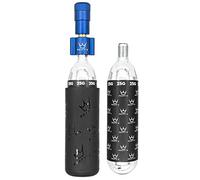 Peaty's Holeshot CO2 Tyre Inflator Kit - Bike Tyre Inflator with CO2 Cartridges, Compact Straight-Line Design for Maximum Airflow & Rapid Inflation, Freeze Protector Sleeve, MTB 2 x 25g - Navy