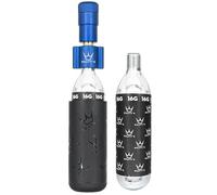 Peaty's Holeshot CO2 Tyre Inflator Kit 16g - Premium Unique Compact Straight-Line Design for Maximum Airflow & Rapid Inflation, 2x16g CO2 & Freeze Protector Sleeve, Road & Gravel Bike (16g) Navy