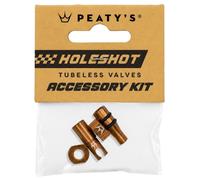 Peaty's Holeshot Fast Flow Tubeless Valve Accessory Kit - Bourbon Bronze