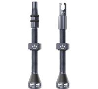 Peaty's Holeshot Fast Flow Tubeless Valves - High Airflow Anti Sealant Clog Design, Fast Tyre Setup, Fully Serviceable 7075 Aluminium, Bike Tyre Valves Compatible with MTB Rim Inserts