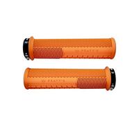 Peaty's Monarch Grips - Orange/Knurl/Thin - Race Control, Durable, Ergonomic Finger Bars, Comfort Thumb Pad, All Day Riding, All Weather & Terrain, MTB Enduro Downhill Ebike Mountain Bike