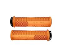Peaty's Monarch Grips - Orange/Mushroom/Thick - Trail Comfort, Durable, Ergonomic Finger Bars, Support Thumb Pad, All Day Riding, All Weather & Terrain, MTB Enduro Downhill Ebike Mountain Bike
