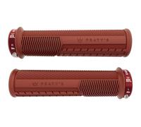 Peaty's Monarch Pro Knurl Grips - Brick Red, Thick