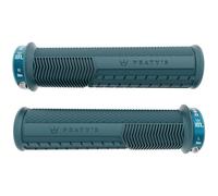 Peaty's Monarch Pro Knurl Grips - Storm Blue, Thin