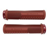 Peaty's Monarch Pro Mushroom Grips - Brick Red, Thick
