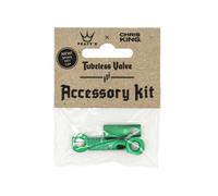 Peaty's x Chris King MK2 Tubeless Valve Accessory Kit - Emerald