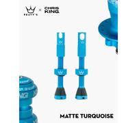 Peatys x Chris King Tubeless MK2 Valves Matte Turquoise