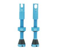 Peaty's x Chris King Tubeless MK2 Valves - Turquoise (80 mm) Size
