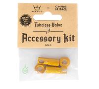Peatys x Chris King Tubeless Valve Accessory Kit Gold
