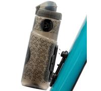 Peaty's x Fidlock Lockin Magnetic 600ml Bike Water Bottle & Mount, Bicycle Drink Bottles, Cycle Accessories for Mountain Biking & Cycling, Premium Alternative to Cage, Twist & Release - Logo Smoked