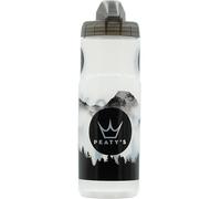 Peaty's x Fidlock Lockin Magnetic 600ml Bike Water Bottle & Mount, Bicycle Drink Bottles, Cycle Accessories for Mountain Biking & Cycling, Premium Alternative to Cage, Twist & Release - Mountain Clear