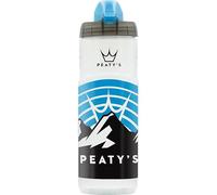Peaty's x Fidlock Lockin Magnetic 600ml Bike Water Bottle & Mount, Bicycle Drink Bottles, Cycle Accessories for Mountain Biking & Cycling, Premium Alternative to Cage, Twist & Release - Sunrise Clear