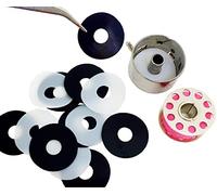 Peavytailor Little Genie Magic Bobbin Washers, Sewing Machine Bobbin Cases 12 Pack, Shims Elf for All Home Sewing Machines