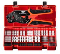 PEBA Crimping Tool and Dupont Connector Kit - 21 Types of 2.54mm Connectors & Crimp Pins, 2.5mm JST-XH Contacts and Housings, for DIY Electronics - Suitable for 0.03-0.5 mm² Wires