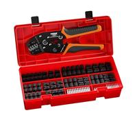 PEBA Crimping Tool and JST Connector Kit - 14 Types of 2.5 mm JST-SM Connectors & Crimp Pins, 2/3/4/5/6/7-Pin JST Housings and Contacts, for DIY Electronics - Suitable for 0.03-0.5 mm² Wires